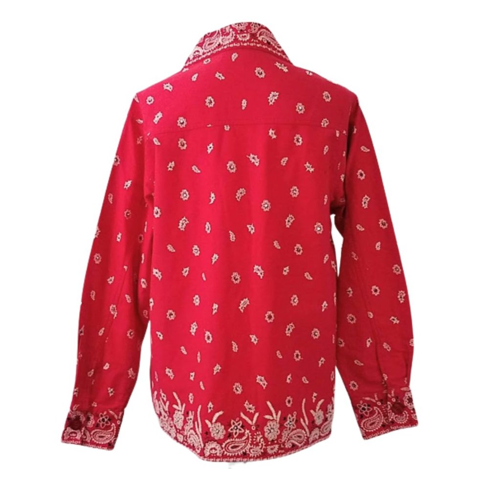 The Quacker Factory Red & White Embellished Paisl… - image 4